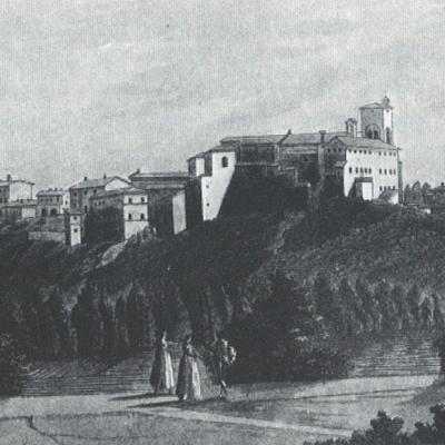 Fucecchio - veduta dall'Arno nel XVIII secolo