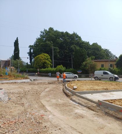 Rotatoria di Vedute, entro luglio in funzione l'anello rotatorio Rotatoria di Vedute, entro luglio in funzione l'anello rotatorio