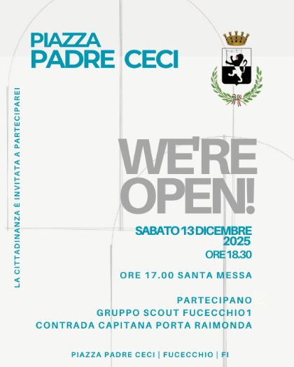 Inaugurazione piazza Padre Ceci