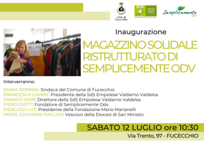 Inaugurazione del magazzino ristrutturato di Semplicemente Odv