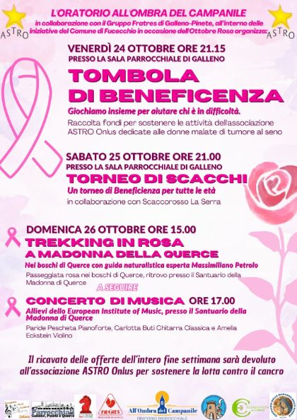 Ottobre Rosa, le iniziative dell'oratorio All'Ombra del Campanile