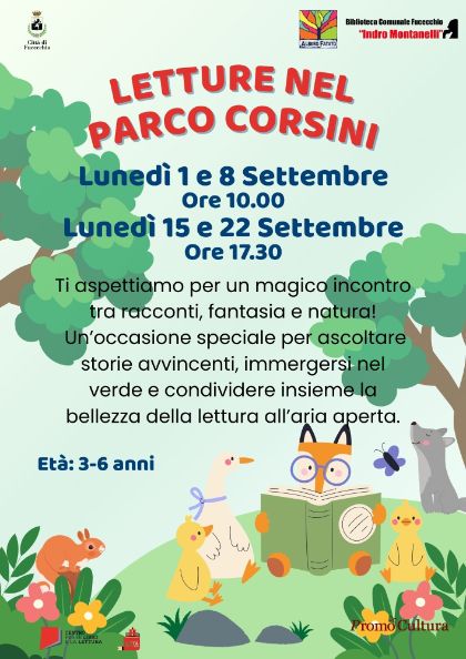Letture nel parco Corsini Letture nel parco Corsini