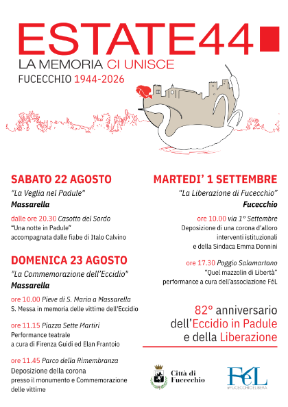Estate44: anniversario dell'eccidio del Padule di Fucecchio