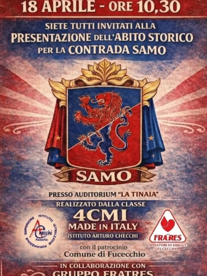 Presentazione dell'abito storico per la contrada Samo