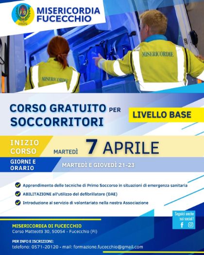 Corso per soccorritori - livello base