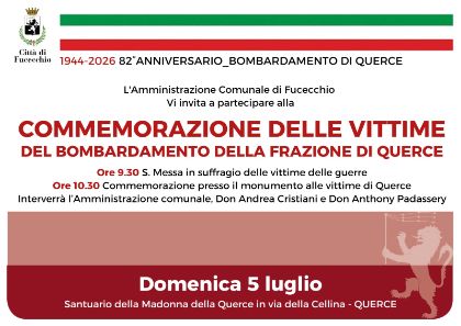 82° anniversario del bombardamento di Querce