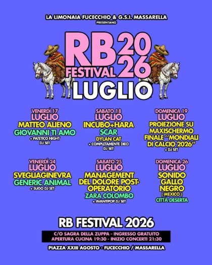 Sagra della zuppa e RB Festival