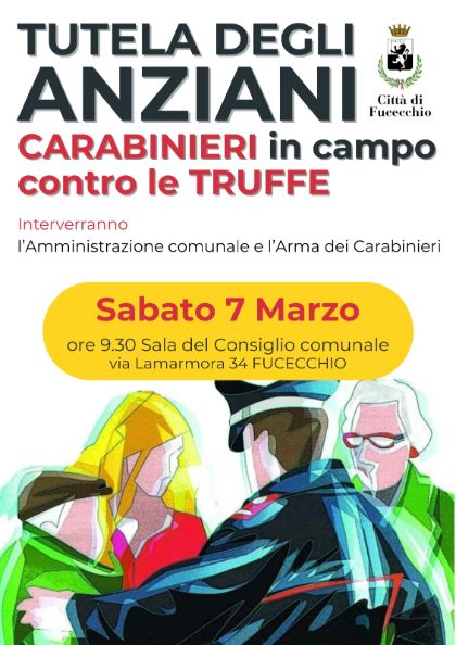 Tutela degli anziani, Carabinieri in campo contro le truffe