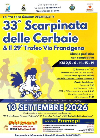 33° Scarpinata delle Cerbaie
