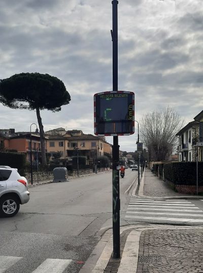 pannello rilevazione velocità